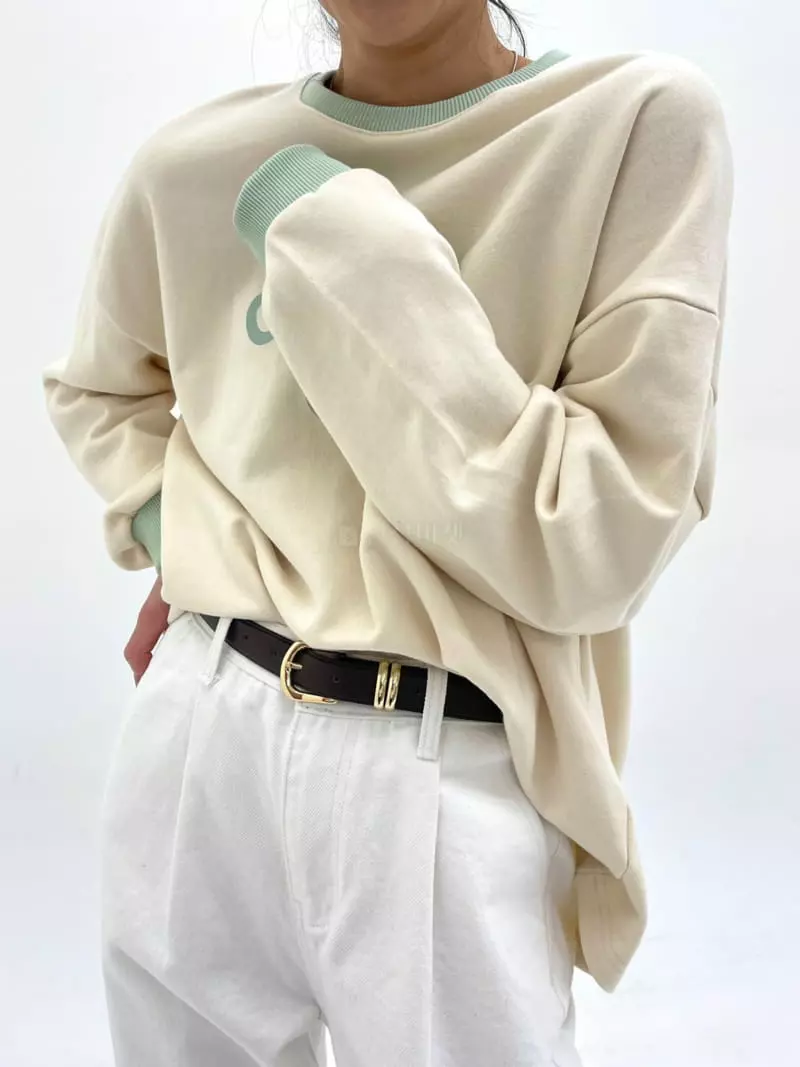 A Point - Korean Women Fashion - #pursuepretty - Cheer Up Sweatshirt - 3