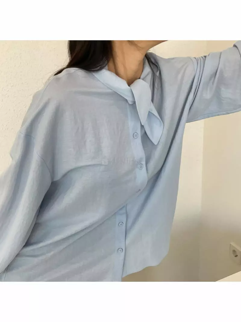 A Point - Korean Women Fashion - #thelittlethings - Ribbon Blouse