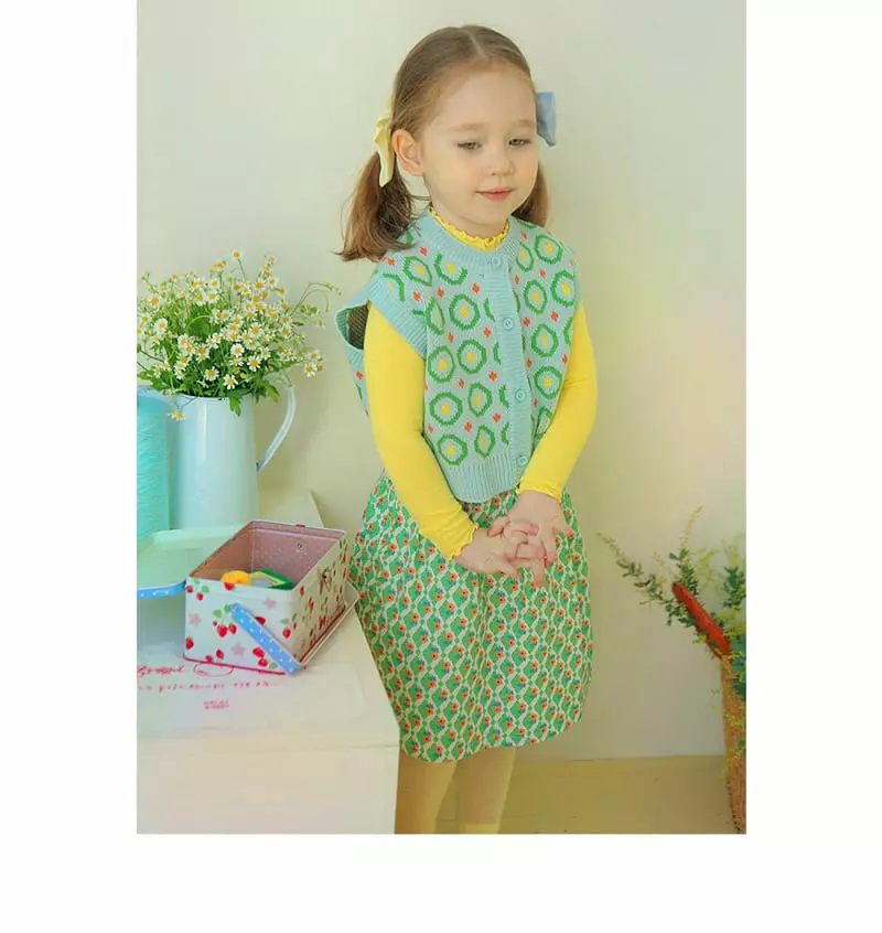 AMBER - Korean Children Fashion Brand - #childofig - Moco Knit Vest