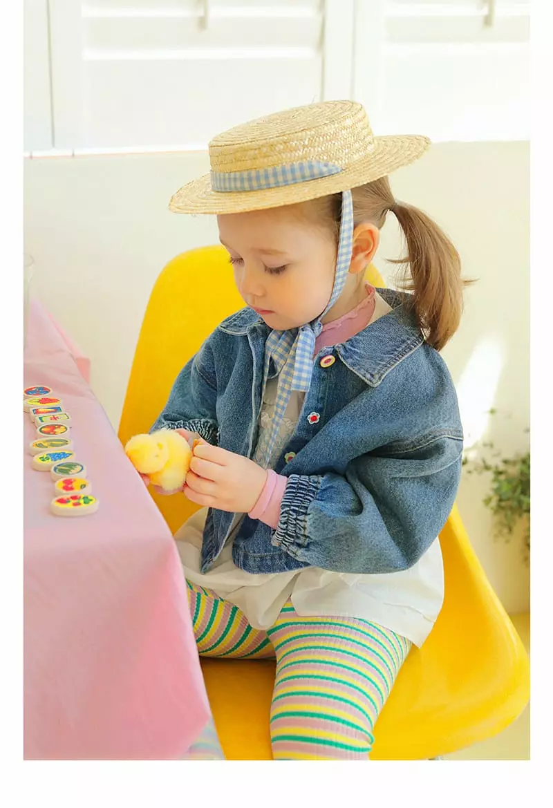 AMBER - Korean Children Fashion Brand - #childrensboutique - Kiki Denim Jacket