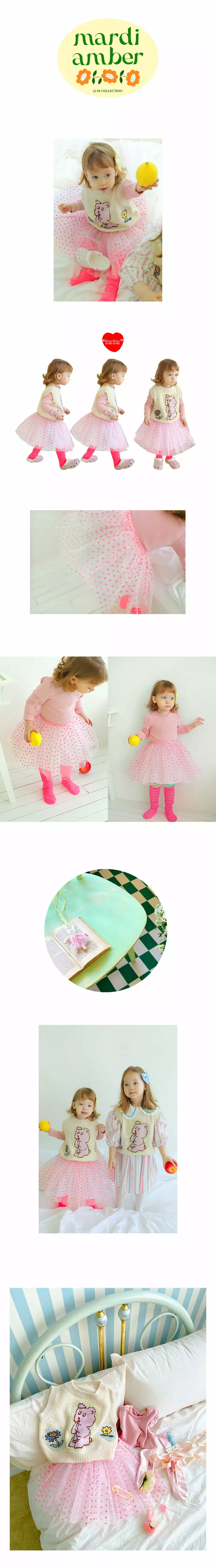 AMBER - Korean Children Fashion Brand - #fashionkids - Blooming Tutu Skirt - 2