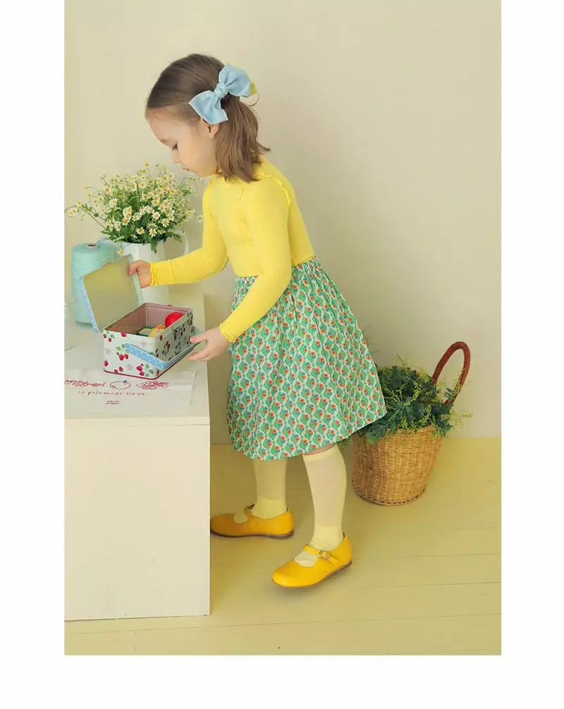 AMBER - Korean Children Fashion Brand - #kidsstore - Floral Skirt