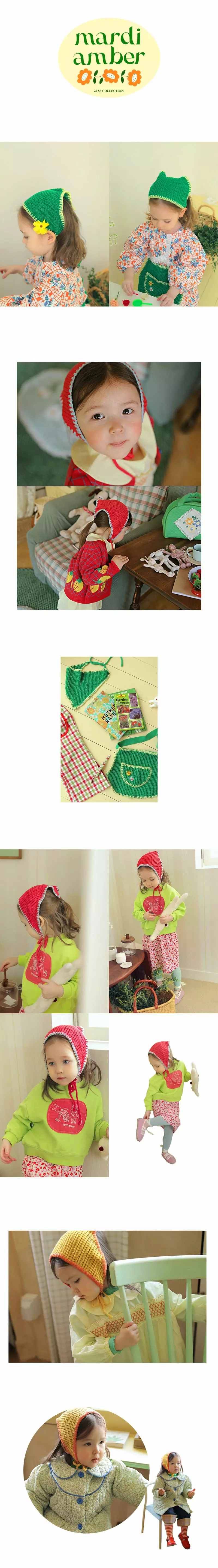 AMBER - Korean Children Fashion Brand - #stylishchildhood - Lulu Knit Head Scarf - 2