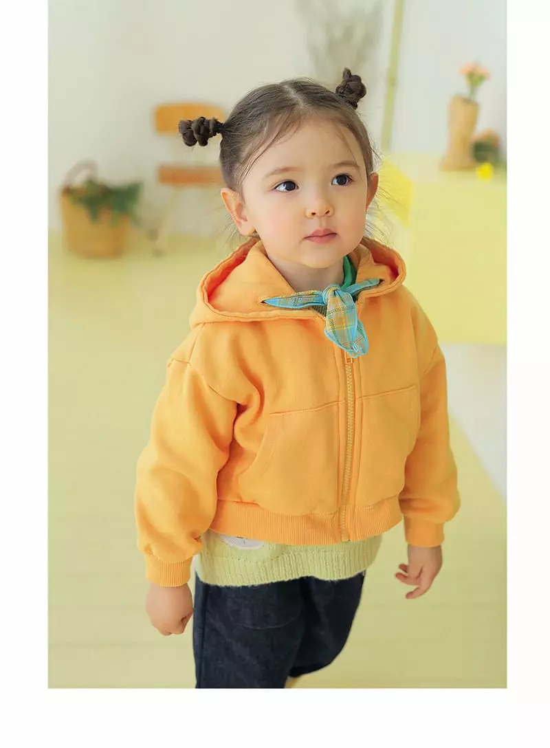 AMBER - Korean Children Fashion Brand - #todddlerfashion - Bong Bong Hoody Zip-up