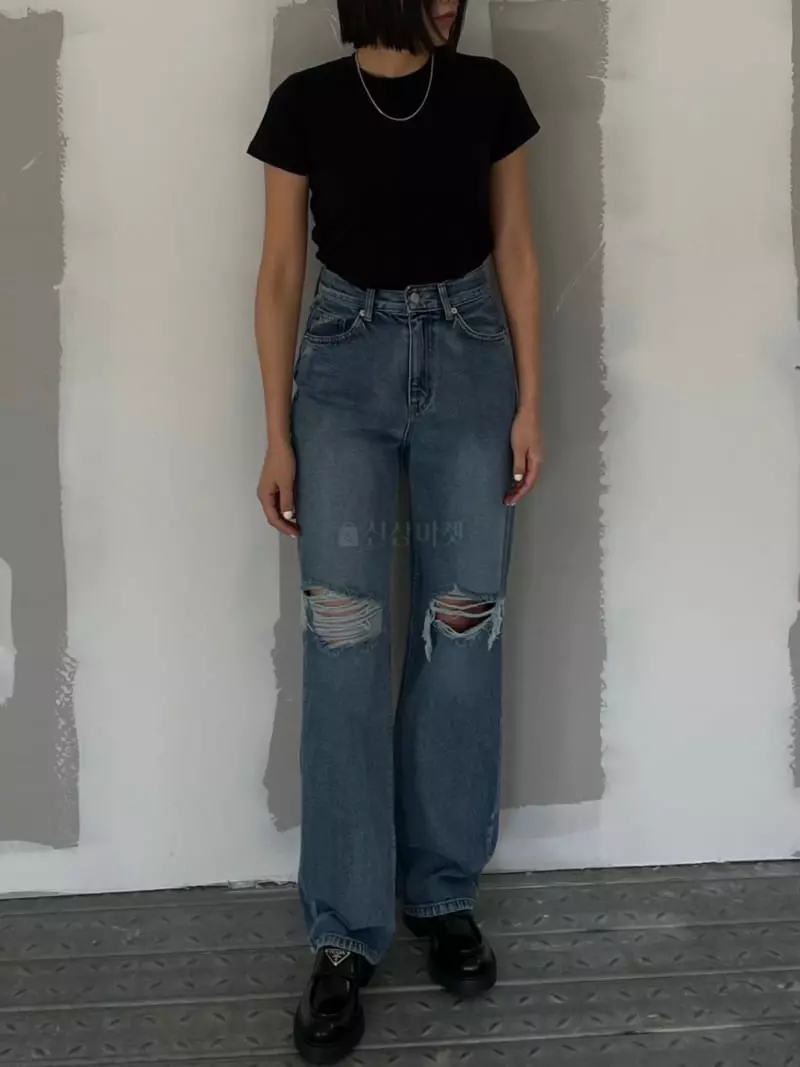 Acme - Korean Women Fashion - #thelittlethings - Vintage Brush Jeans