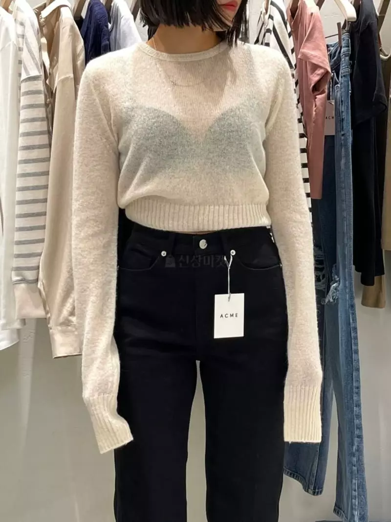 Acme - Korean Women Fashion - #thatsdarling - Color Knit Tee - 4