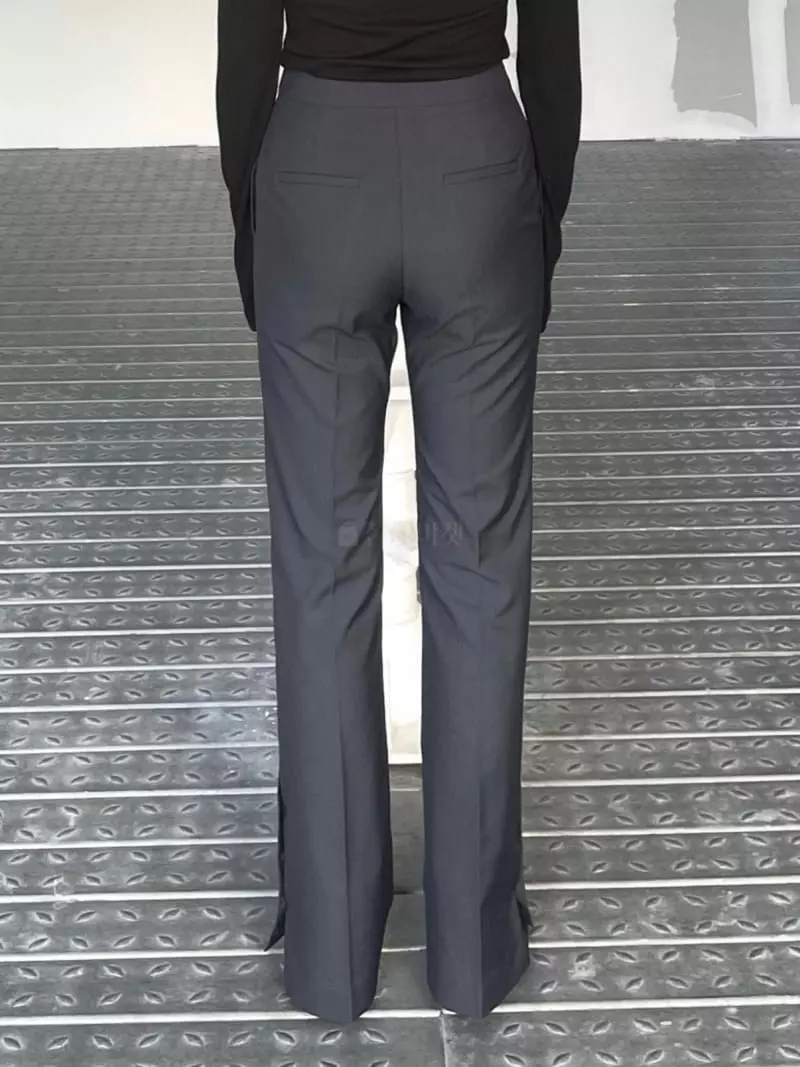 Acme - Korean Women Fashion - #vintageinspired - Button Pants - 3