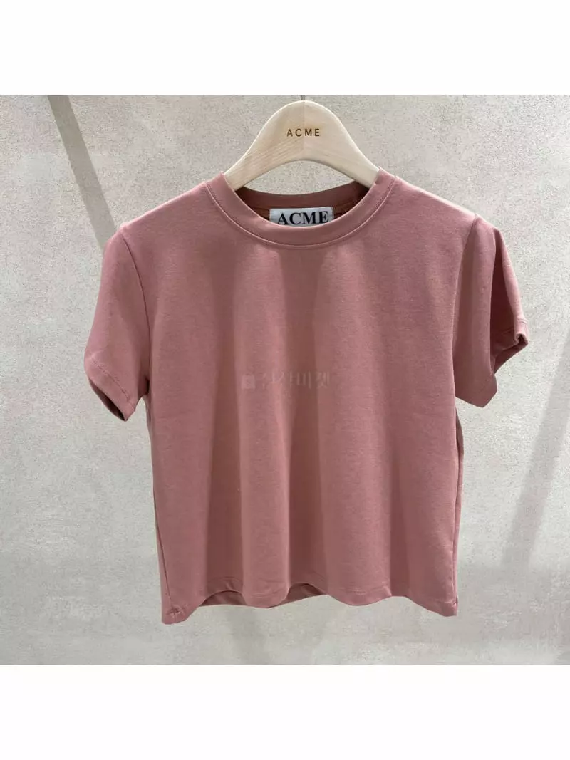 Acme - Korean Women Fashion - #momslook - Crop Tee - 4