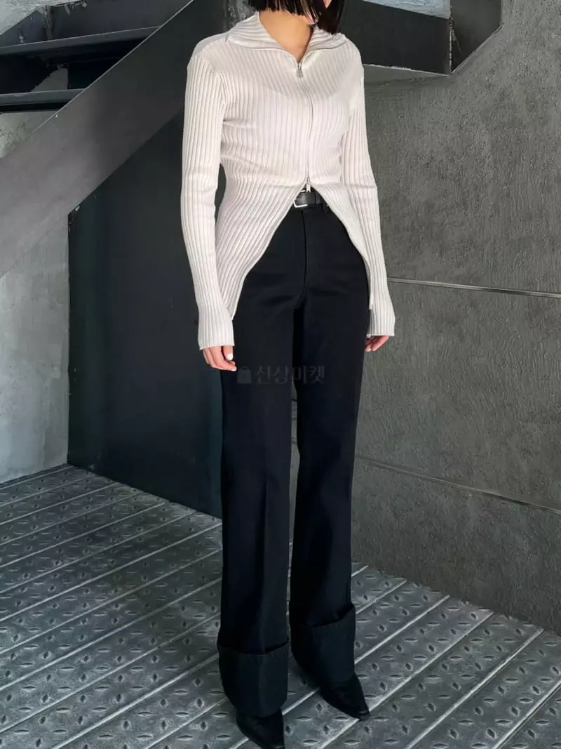 Acme - Korean Women Fashion - #womensfashion - Two Way Knit Tee - 2