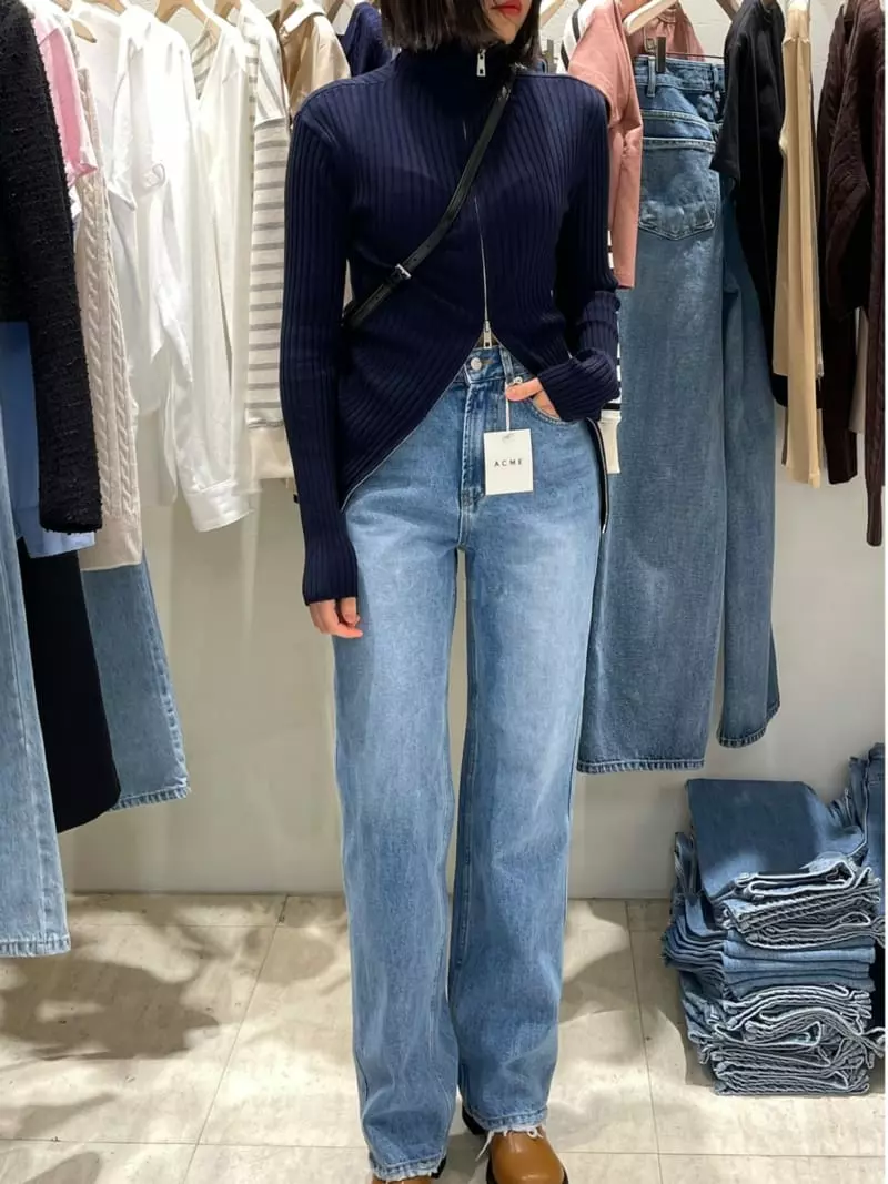 Acme - Korean Women Fashion - #momslook - Two Way Knit Tee - 4