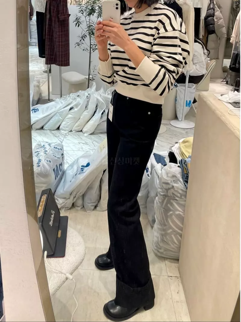 Acme - Korean Women Fashion - #womensfashion - Stripe Sweatshirt - 2