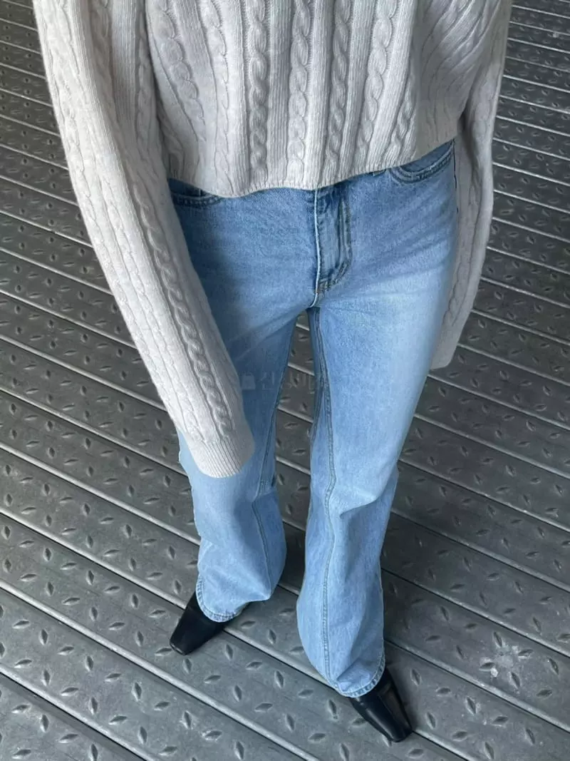 Acme - Korean Women Fashion - #womensfashion - Triangular Bootcut Jeans - 2