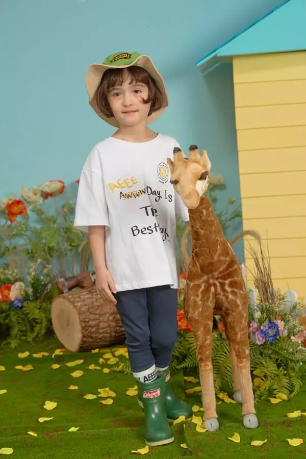 Aeeeday - Korean Children Fashion - #Kfashion4kids - Smile Lettering Tee - 6