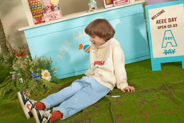 Aeeeday - Korean Children Fashion - #Kfashion4kids - Stitch Pigment Pants - 2