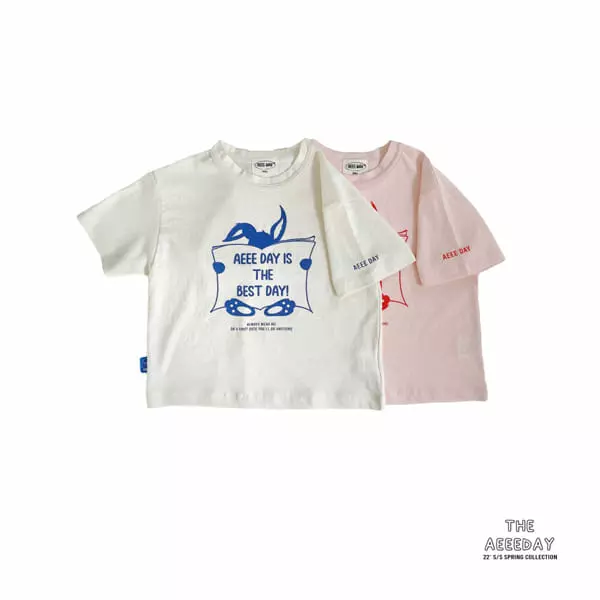 Aeeeday - Korean Children Fashion - #childofig - Rabbit Pigment Tee - 10
