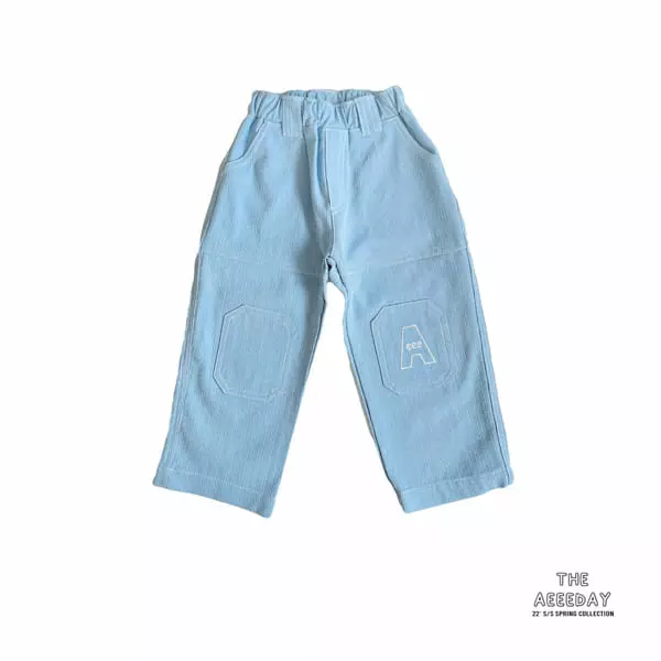 Aeeeday - Korean Children Fashion - #childofig - Stitch Pigment Pants - 8