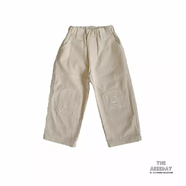 Aeeeday - Korean Children Fashion - #childrensboutique - Stitch Pigment Pants - 9