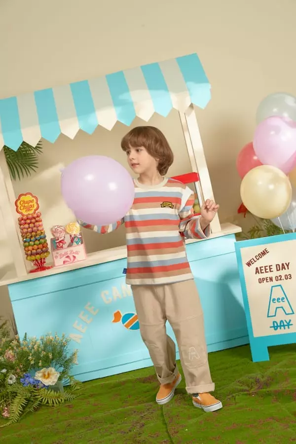 Aeeeday - Korean Children Fashion - #fashionkids - Basiti Stripes Tee