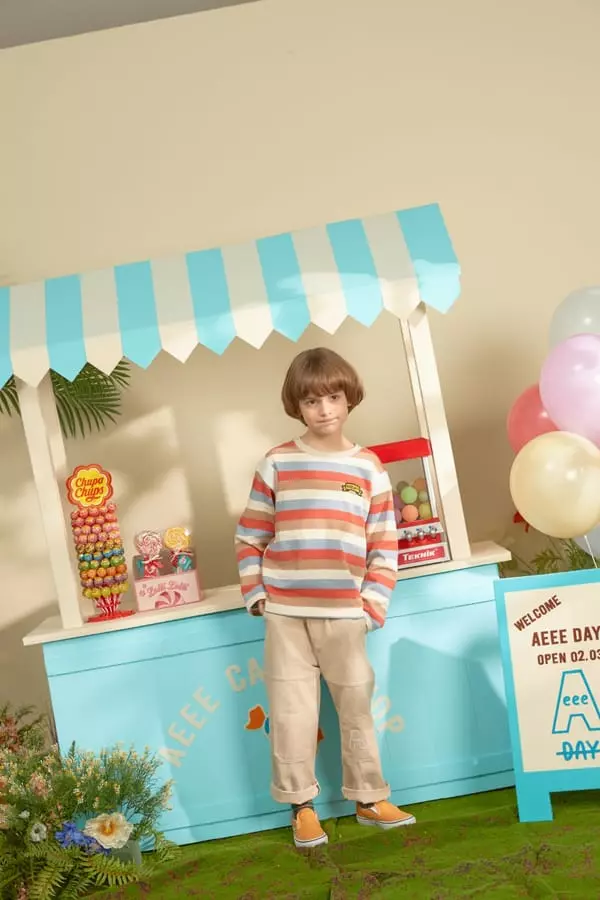 Aeeeday - Korean Children Fashion - #kidsstore - Basiti Stripes Tee - 4