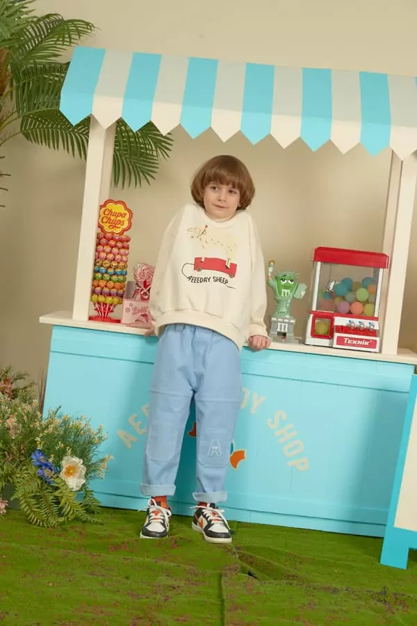 Aeeeday - Korean Children Fashion - #minifashionista - Stitch Pigment Pants - 5