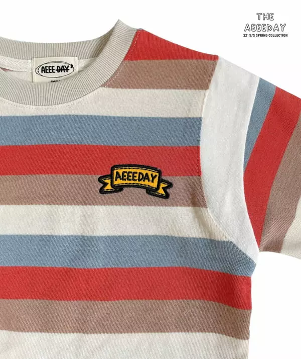Aeeeday - Korean Children Fashion - #prettylittlegirls - Basiti Stripes Tee - 9