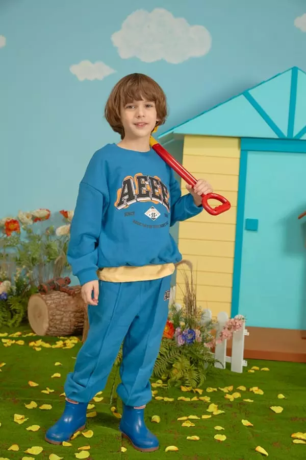 Aeeeday - Korean Children Fashion - #todddlerfashion - Double Logo Sweatshirt