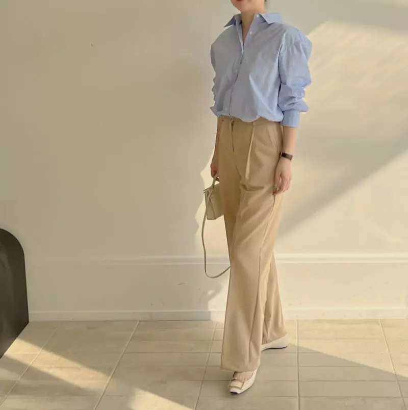 Afterglow - Korean Women Fashion - #momslook - Glow Wide Pants - 3