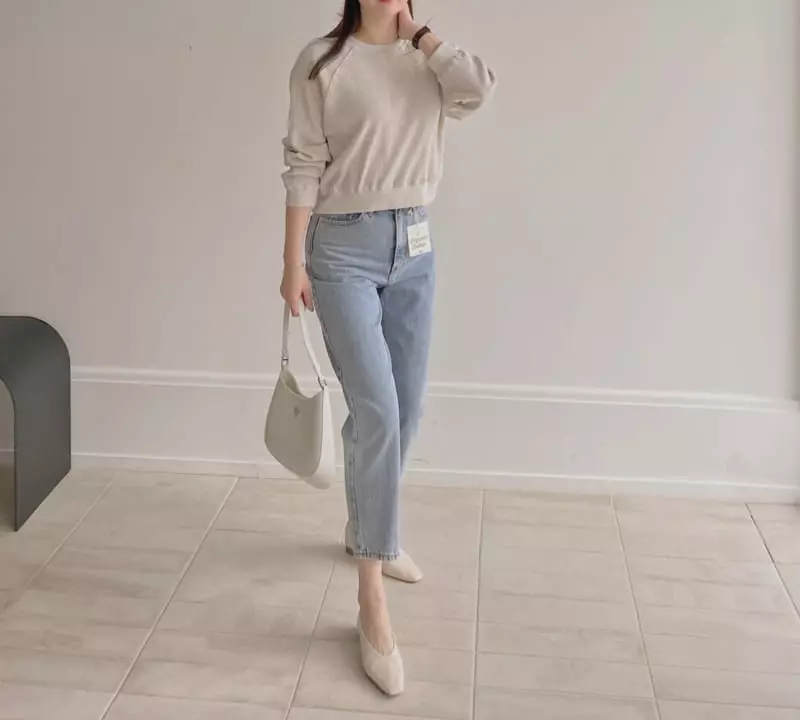 Afterglow - Korean Women Fashion - #womensfashion - 414 Organic Con Jeans - 4