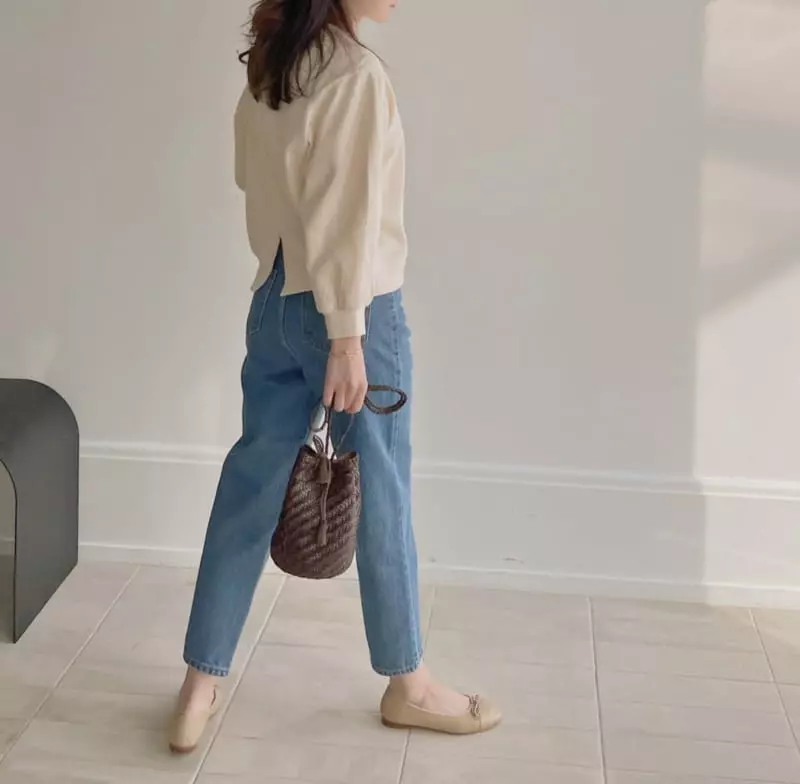 Afterglow - Korean Women Fashion - #momslook - 414 Organic Con Jeans - 6