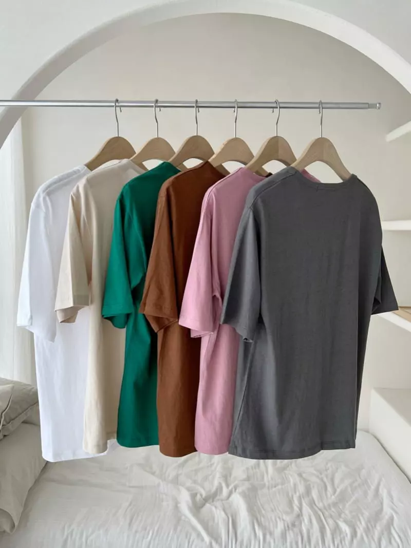 Afterglow - Korean Women Fashion - #momslook - Isabel U-neck Tee