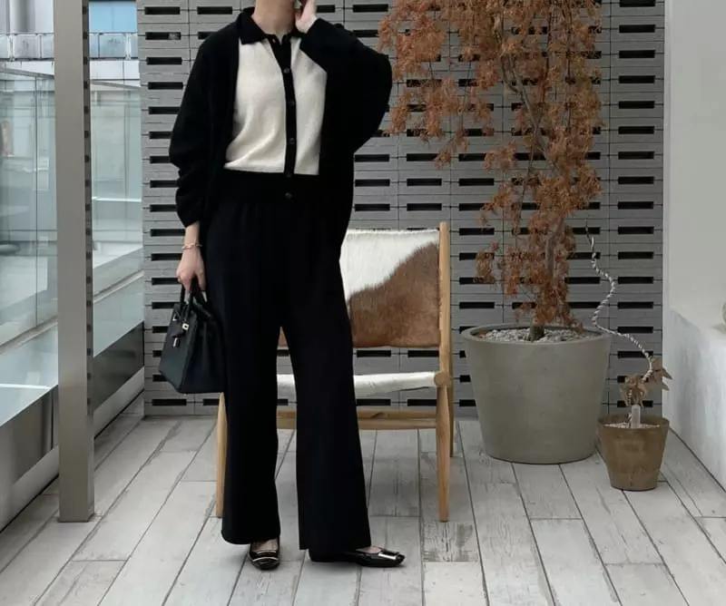 Afterglow - Korean Women Fashion - #momslook - Her Band Pants - 6