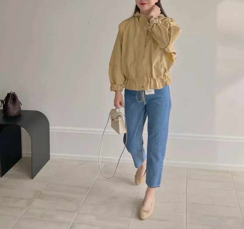 Afterglow - Korean Women Fashion - #momslook - Shirring hoody 