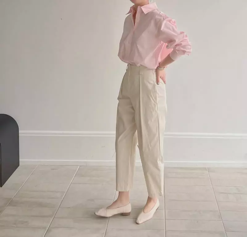 Afterglow - Korean Women Fashion - #momslook - Stay Cotton Shirt - 11