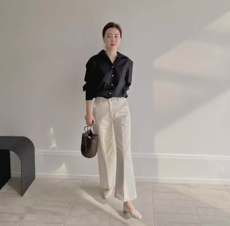 Afterglow - Korean Women Fashion - #momslook - Stay Cotton Shirt - 9