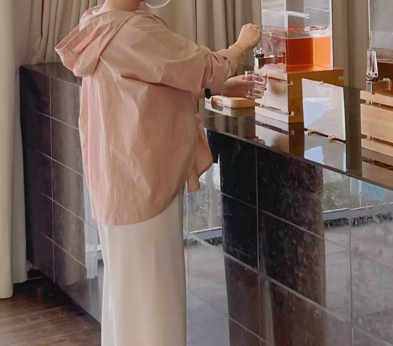 Afterglow - Korean Women Fashion - #momslook - Hoody Open Shirt - 10