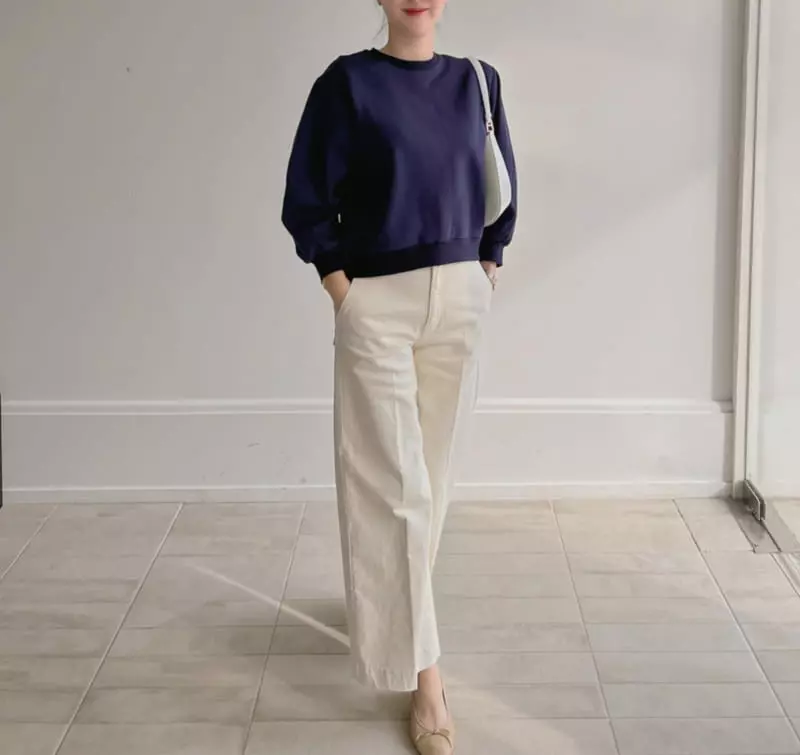 Afterglow - Korean Women Fashion - #momslook - 413 Cotton Wide Pants - 11