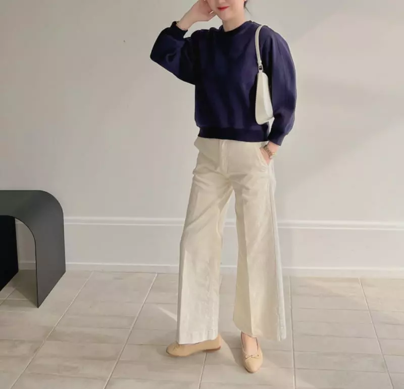 Afterglow - Korean Women Fashion - #momslook - 413 Cotton Wide Pants - 9
