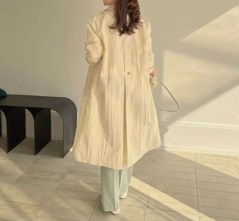 Afterglow - Korean Women Fashion - #shopsmall - Roe Single Trench Coat - 11