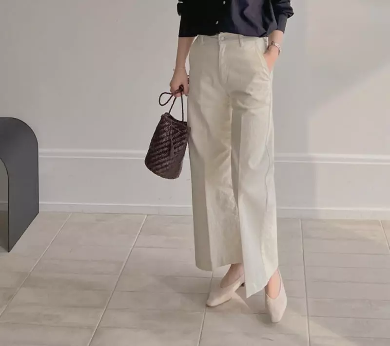 Afterglow - Korean Women Fashion - #shopsmall - 413 Cotton Wide Pants - 2
