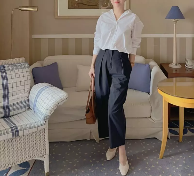 Afterglow - Korean Women Fashion - #thelittlethings - Stay Cotton Shirt - 6