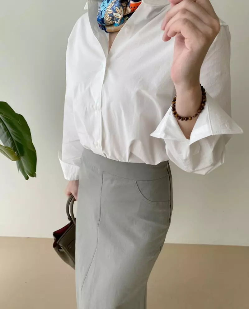 Afterglow - Korean Women Fashion - #vintageinspired - Sally Shirt - 3