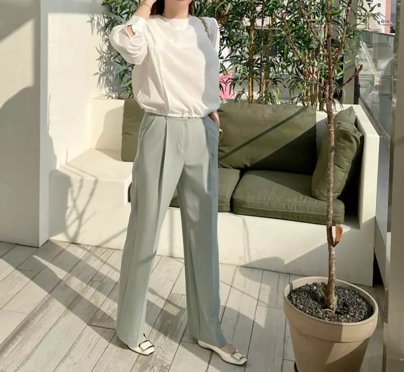 Afterglow - Korean Women Fashion - #womensfashion - Glow Wide Pants - 10