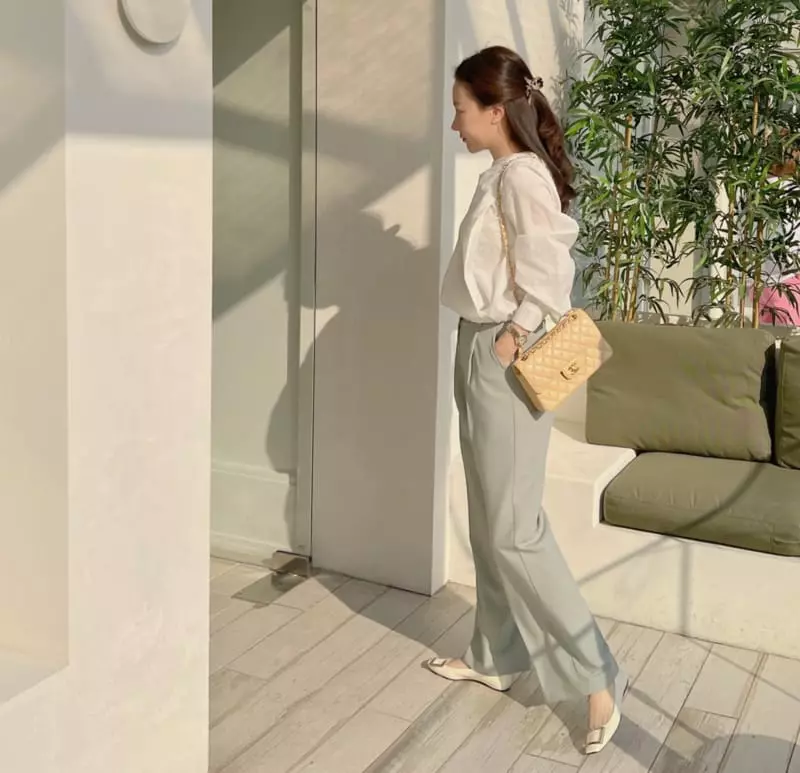Afterglow - Korean Women Fashion - #womensfashion - Glow Wide Pants - 12