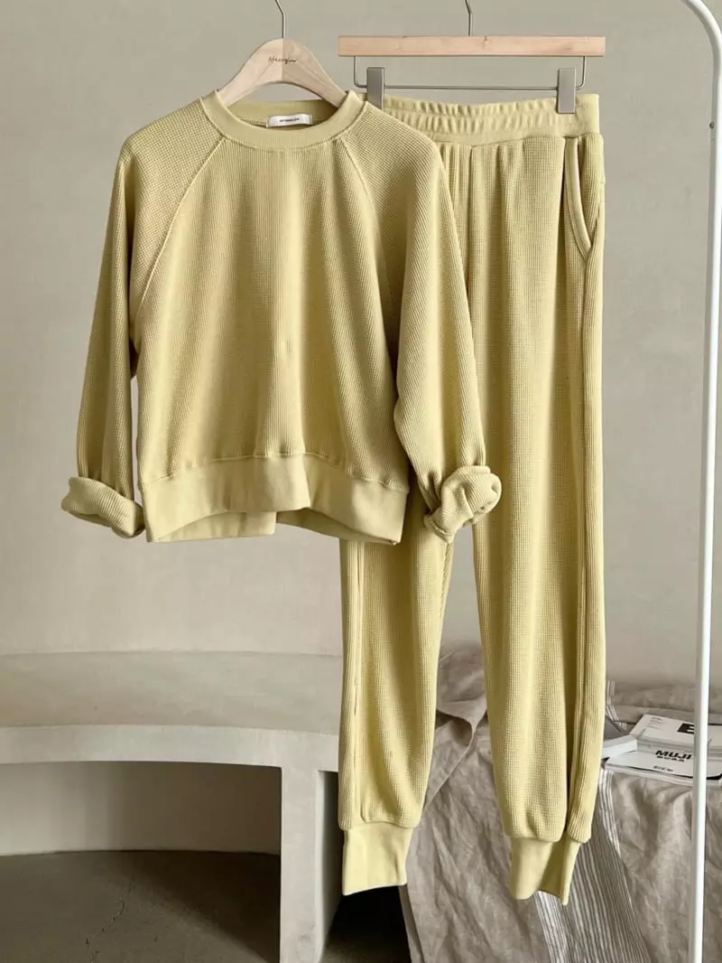 Afterglow - Korean Women Fashion - #womensfashion - Croffle Sweatshirt - 8