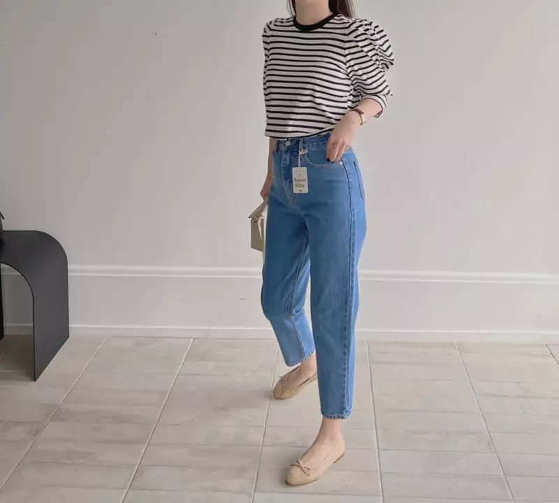 Afterglow - Korean Women Fashion - #womensfashion - 414 Organic Con Jeans - 3
