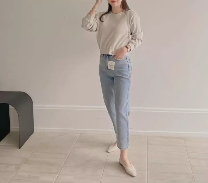 Afterglow - Korean Women Fashion - #womensfashion - 414 Organic Con Jeans - 5