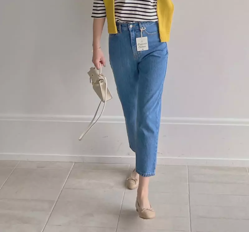 Afterglow - Korean Women Fashion - #womensfashion - 414 Organic Con Jeans - 9