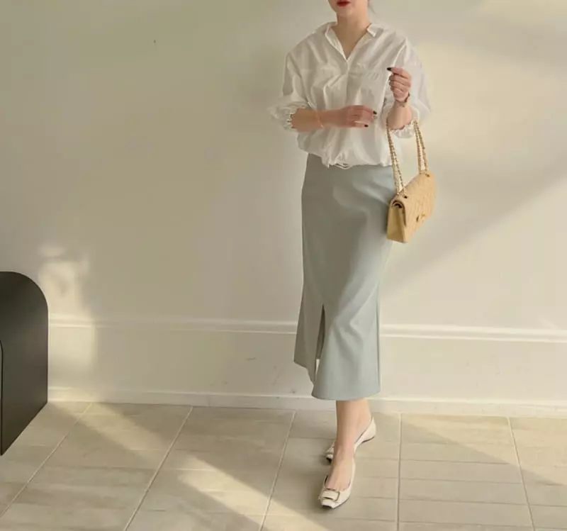 Afterglow - Korean Women Fashion - #womensfashion - Zigzag Skirt - 5