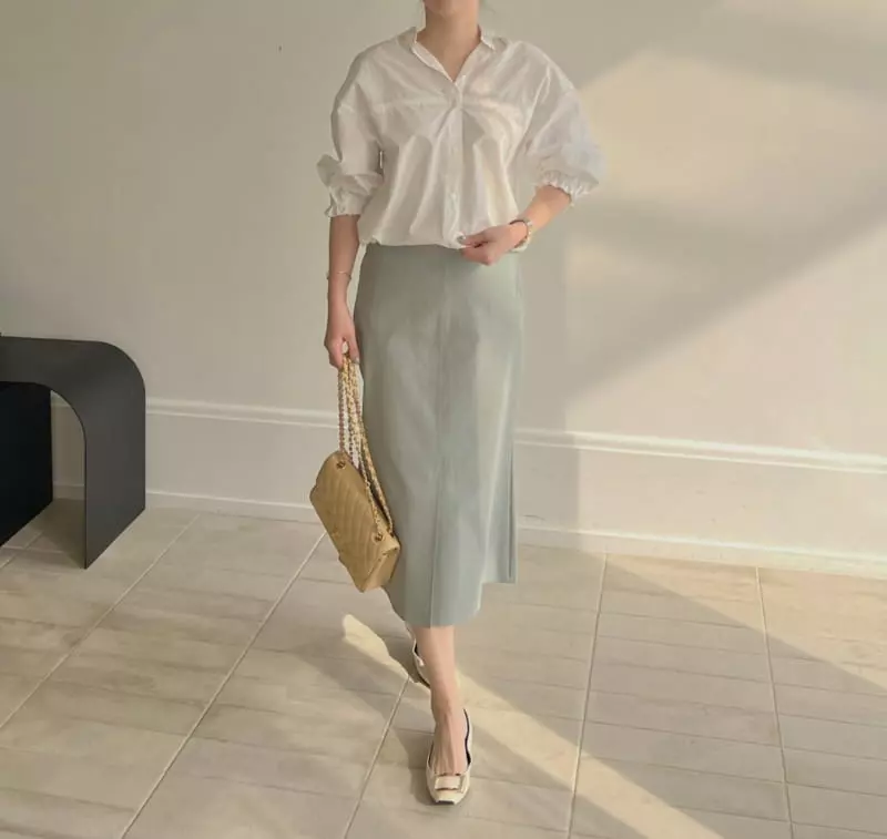 Afterglow - Korean Women Fashion - #womensfashion - Zigzag Skirt - 7