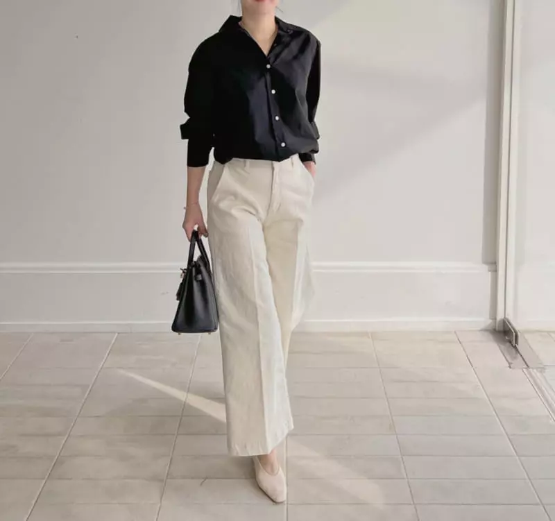 Afterglow - Korean Women Fashion - #womensfashion - Stay Cotton Shirt - 8